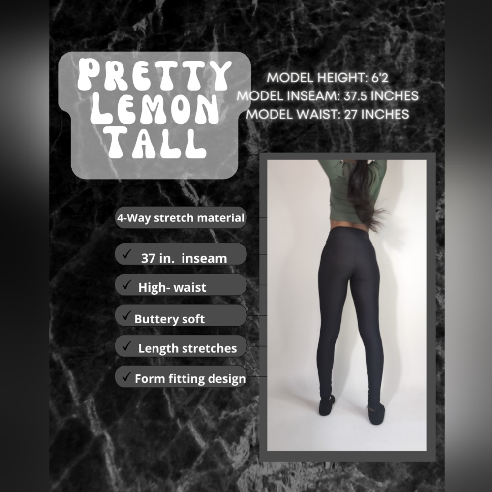Tall-Super soft black leggings